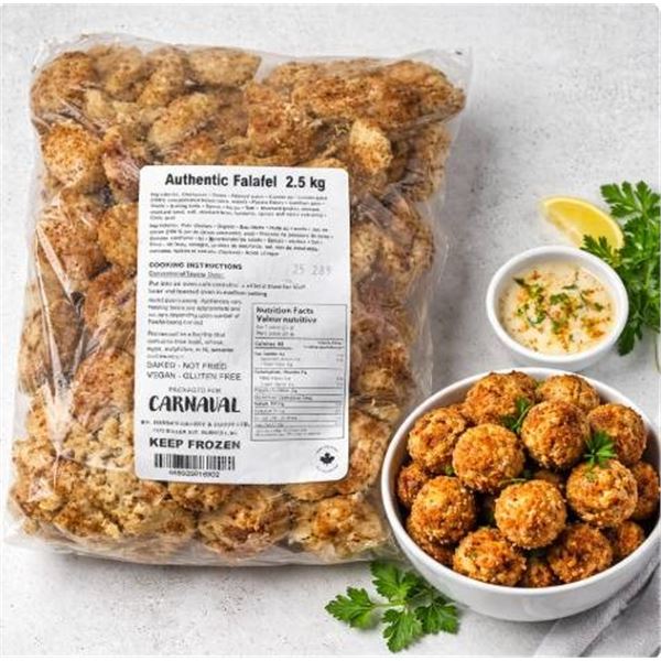 Pre-Cooked Carnaval Authentic Falafel 2.5 kg