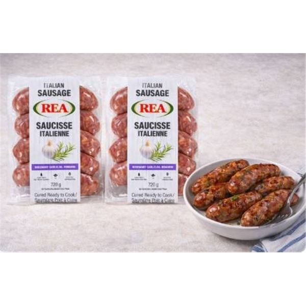 REA Italian Sausage Rosemary Garlic Flavored – 2x720g Packs