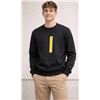 Image 1 : Bench Black Sweatshirt, Size S/P, Crew Neck Design