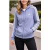 Image 1 : Adidas Full-Zip Hoodie with Three-Stripes Design, Size Large