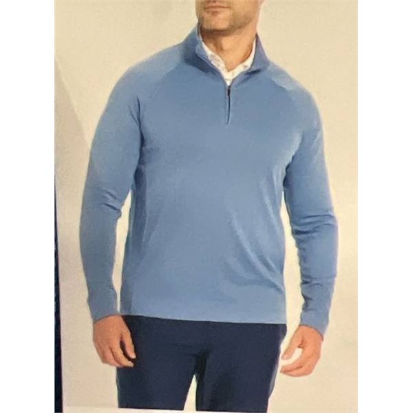 Greg Norman Collection Quarter-Zip Pullover, M/M Size, Blue
