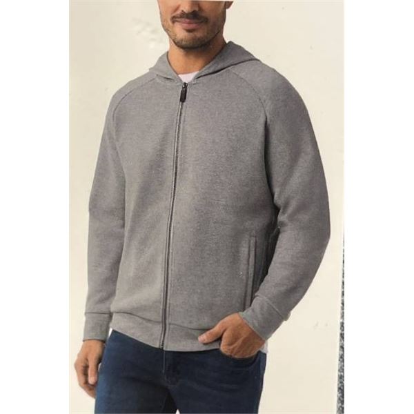 32 Degrees HEAT Gray Lightweight Hoodie with Full Zip – Size L/G