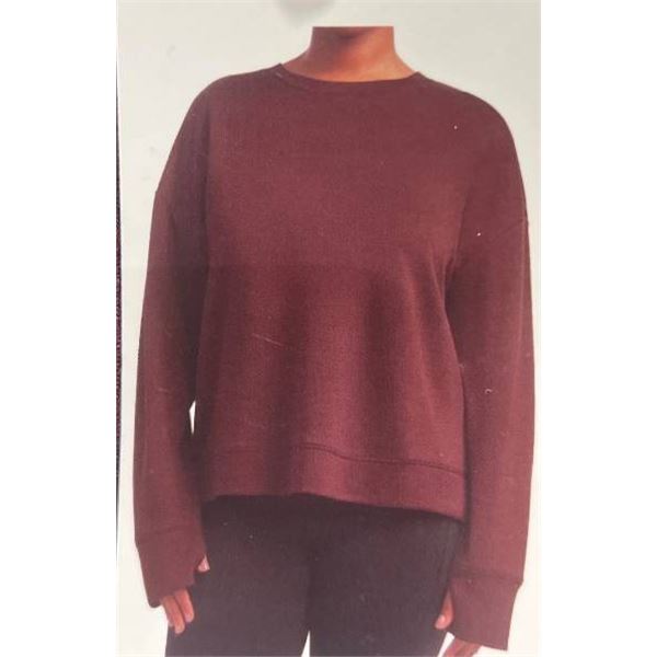 Danskin Women’s Pullover Sweatshirt XL/TG in Maroon