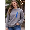 Image 1 : Bench L/G Gray Sweatshirt With Blue Logo Details