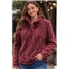 Image 1 : 3p Heat S/P Faux Fur Jacket in Red