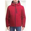 Image 1 : Nautica Men’s S/P Red Hooded Jacket with Full Zip Front Design