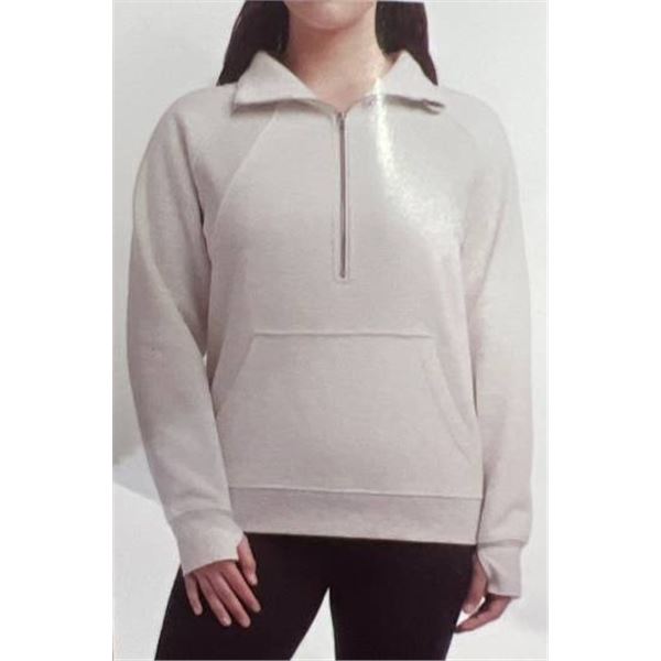 Danskin Women’s Pullover Sweatshirt with Half-Zip Closure, M/M
