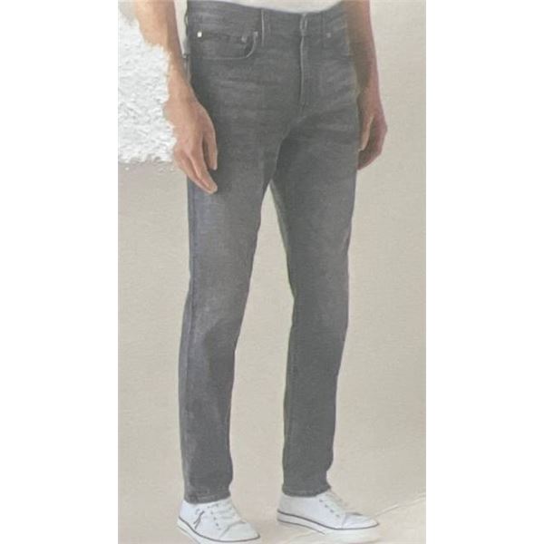 Calvin Klein Jeans Gray High-Stretch Denim Straight Leg