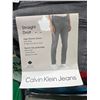 Image 2 : Calvin Klein Jeans Gray High-Stretch Denim Straight Leg