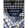 Image 3 : Nautica Slim Fit Button-Up Long Sleeve Shirt, Blue & White Checkered Pattern