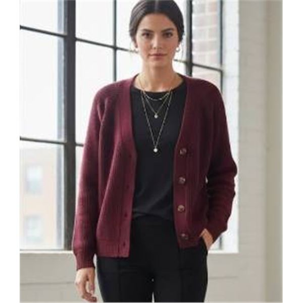 GAP XL/TG Knit Cardigan in Maroon Color with Buttons