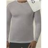 Image 1 : SP Gildan Heat Long-Sleeve Shirts, White and Gray, Size Small