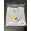 Image 2 : SP Gildan Heat Long-Sleeve Shirts, White and Gray, Size Small