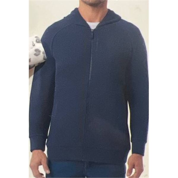 32 Heat L/G Full-Zip Hooded Jacket in Blue