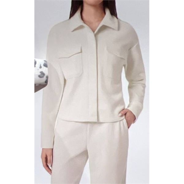 Mondetta Women’s Long Sleeve White Jacket – Size S/P