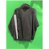 Image 4 : Adidas Black Half-Zip Pullover with White Stripes, Size L/G