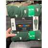 Image 4 : PL by Petit Lem Men’s Pajama Set, XL, Green with Tree Print