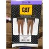 Image 2 : CAT Fleece Lined Canvas Pants, Size 30×34, Model 1640095