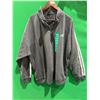 Image 2 : Adidas XL/2TG Gray Quarter-Zip Pullover Sweatshirt With White Stripes
