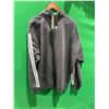 Image 4 : Adidas XL/2TG Gray Quarter-Zip Pullover Sweatshirt With White Stripes