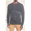 Image 1 : Banana Republic Men’s Long Sleeve Henley Shirt, Black, Size XLTG