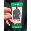 Image 4 : Banana Republic Men’s Long Sleeve Henley Shirt, Black, Size XLTG