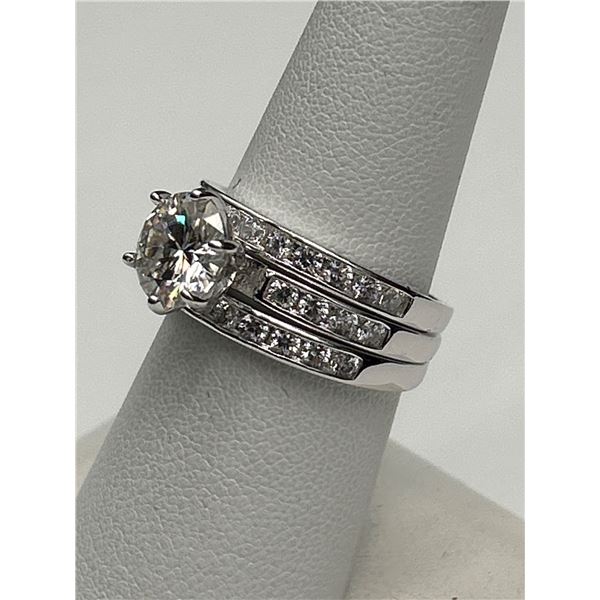 $1600 APPRAISED 2.00 CARAT ENGAGEMENT WEDDING RING SET