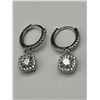 Image 4 : $1475 APPRAISED HALO CUT 2.00 CARAT EARRING SET