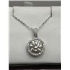 Image 1 : $1680 APPRAISED 2.00 CARAT SOLITAIRE PENDANT & CHAIN SET