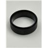 Image 3 : Solid Black Titanium Ring, Matte Finish, SIZE 10 Band