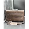 Image 7 : Rainsmore RM20018 Leather Laptop Bag, Brown, Size L