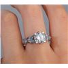 Image 2 : Jeulia  Ring 4.3 Carat Butterfly Ring 925 Sterling Silvers Crystal Ring Topaz Rings Size 8.5