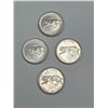Image 1 : 4 -Canadian SILVER 25-Cent Coins (1867-1967 Centennial Design)