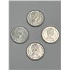 Image 2 : 4 -Canadian SILVER 25-Cent Coins (1867-1967 Centennial Design)