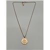 Image 1 : Gold Clad Saint Christopher Pendant Necklace with Chain