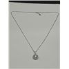 Image 2 : $2245 APPRAISED 3.00 CARAT TEAR DROP PENDANT & CHAIN SET