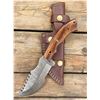 Image 1 : BigHorn Steel 10-inch walnut Tracker Knife with Leather Sheath