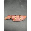 Image 3 : BigHorn Steel 10-inch walnut Tracker Knife with Leather Sheath