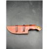Image 5 : BigHorn Steel 10-inch walnut Tracker Knife with Leather Sheath
