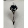 Image 2 : $1800 APPRAISED 3.00 CARAT BLACK SOLITAIRE RING
