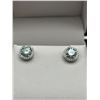 Image 1 : $1375 APPRAISED 2.00 CARAT SOLITAIRE EARRING SET