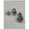 Image 3 : $1375 APPRAISED 2.00 CARAT SOLITAIRE EARRING SET