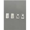 Image 1 : Four 1-Gram .999 Fine Silver Bars with Maple Leaf Design