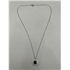 Image 2 : $1070 APPRASIED 1.00 CARAT BLACK SOLITAIRE PENDANT SET