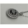 Image 3 : $1070 APPRASIED 1.00 CARAT BLACK SOLITAIRE PENDANT SET