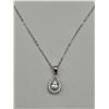 Image 2 : $985 APPRAISED 1.0 CARAT TEAR DROP SOLITAIRE PENDANT SET