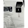 Image 7 : $985 APPRAISED 1.0 CARAT TEAR DROP SOLITAIRE PENDANT SET