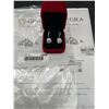 Image 7 : $1430 APPRAISED 2.00 CARAT HALO CUT EARRING SET