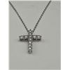 Image 5 : $1100 APPRAISED 1.00 CARAT CROSS PENDANT AND CHAIN SET