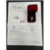 Image 6 : $1100 APPRAISED 1.00 CARAT CROSS PENDANT AND CHAIN SET